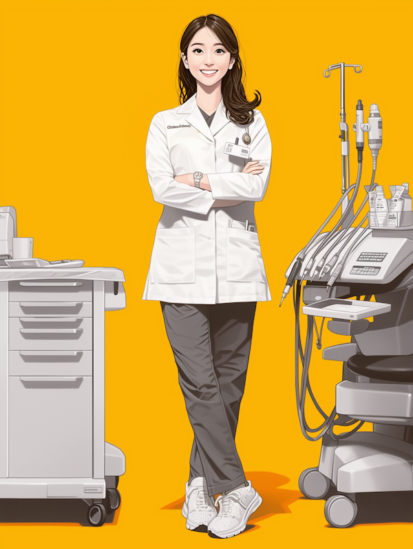 Confident Female Medical Professional