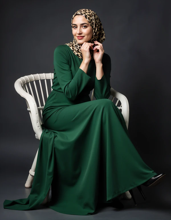 Elegant Woman in Hijab