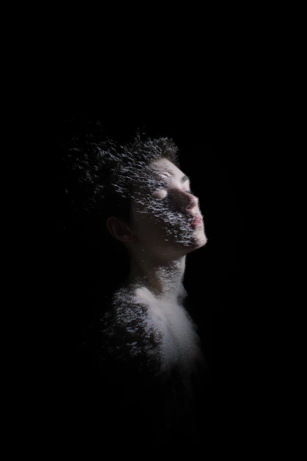 Ethereal Fragmented Portrait