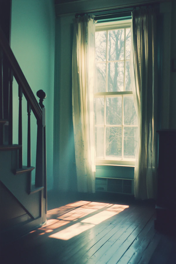 Serene Interior with Sunlit Window