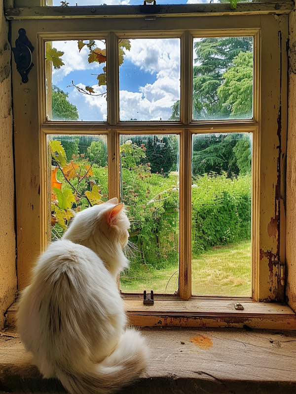 Serene Cat at Window