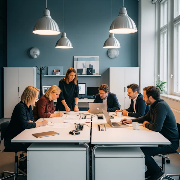 Team Meeting in Office