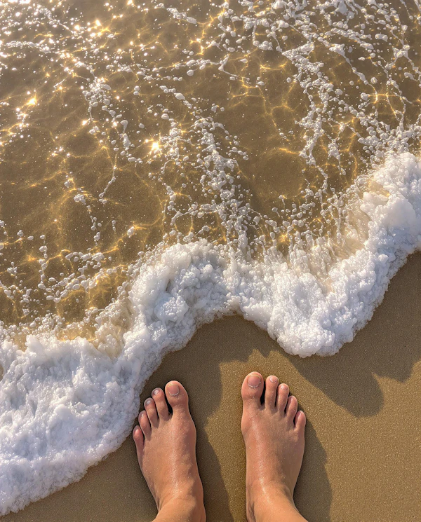 Feet on Golden Sand
