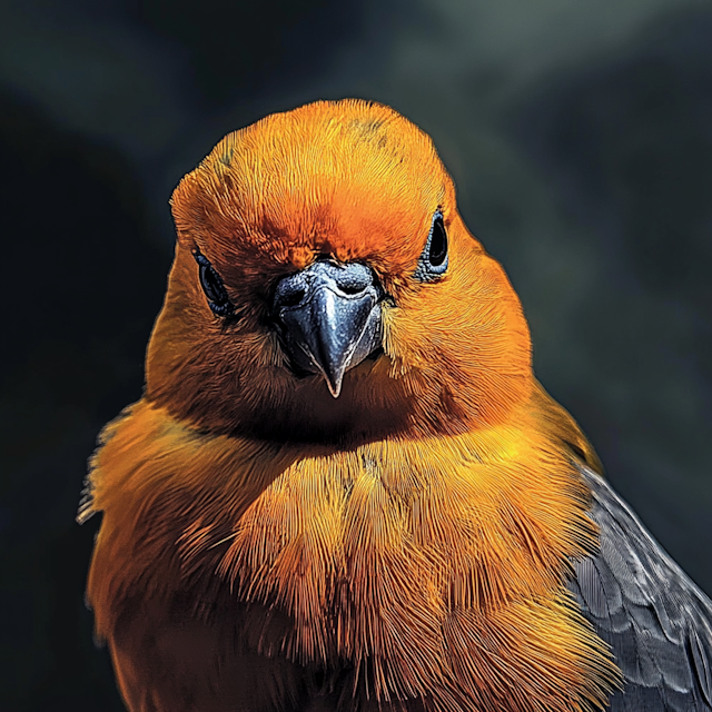 Vibrant Orange Bird