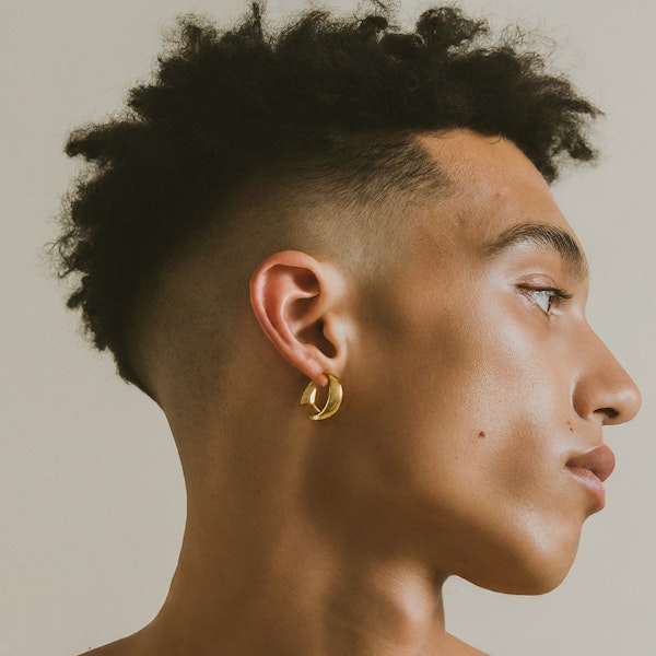 man with earrings
