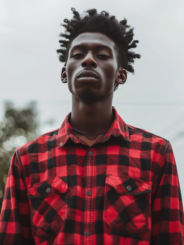 Portrait of a Young Man with Natural Twists