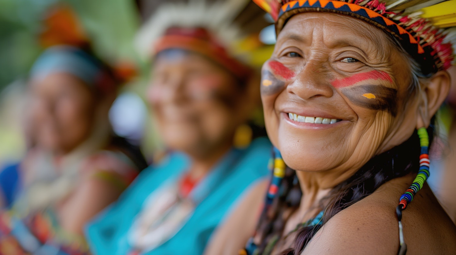 Indigenous Women in Traditional Attire