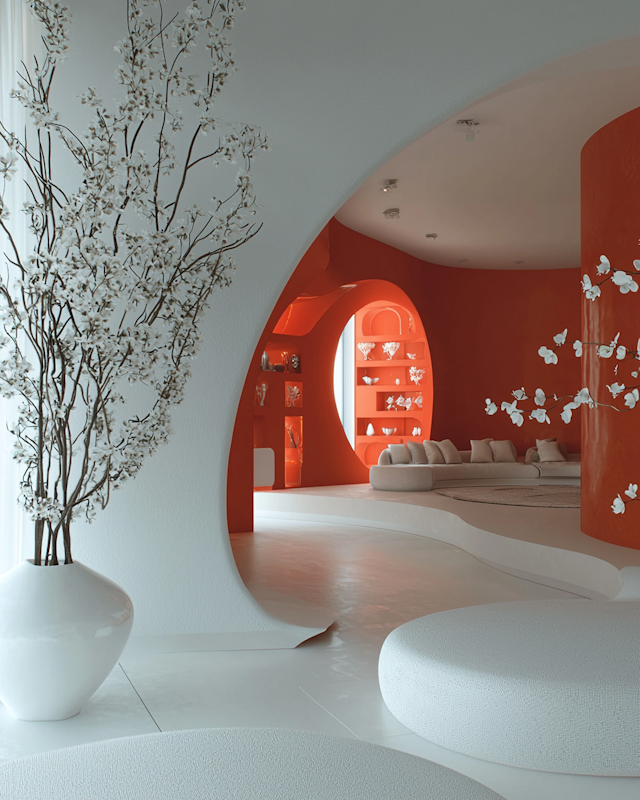 Modern Orange Interior