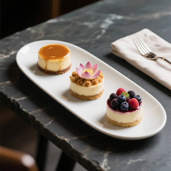 Mini Cheesecake Trio