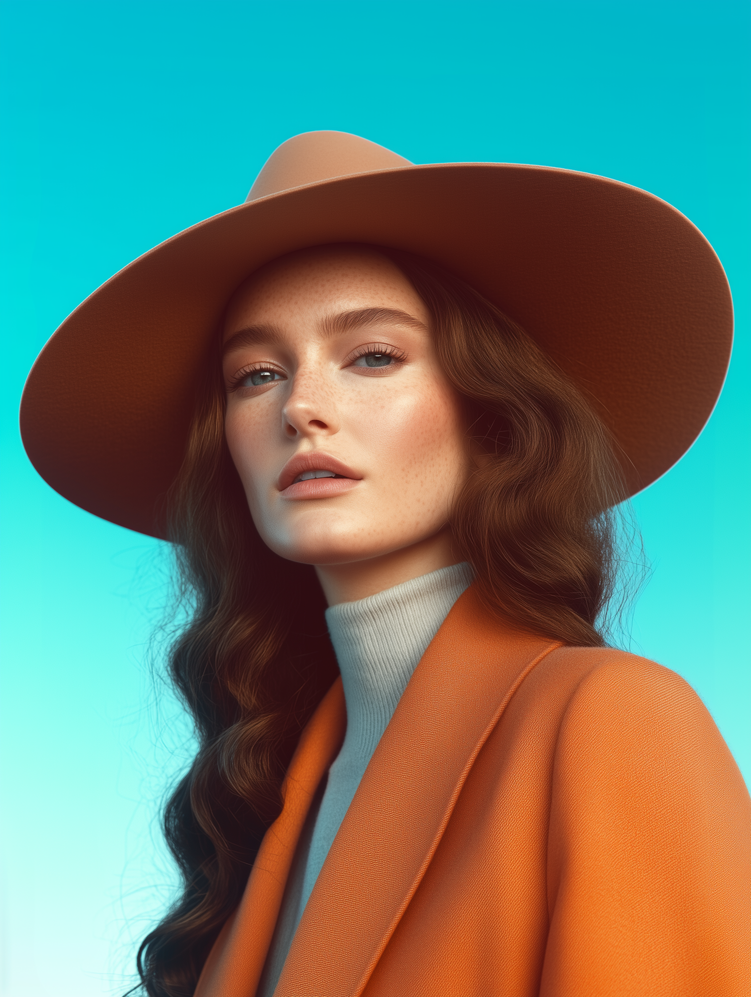 Elegant Woman in Hat