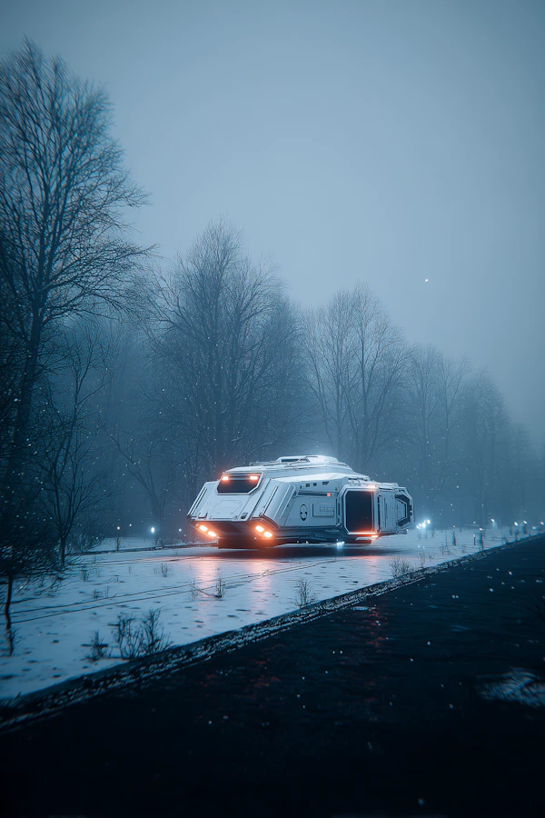 Futuristic Snow Vehicle