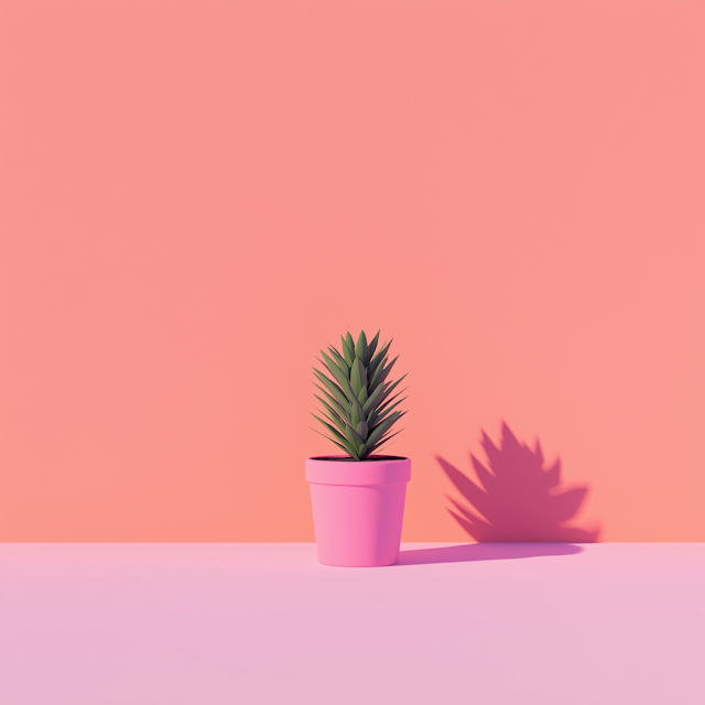 Serene Potted Plant Aesthetic