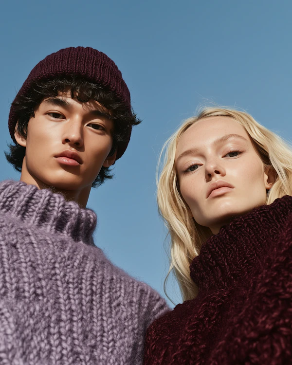 Close-Up Knitwear Duo