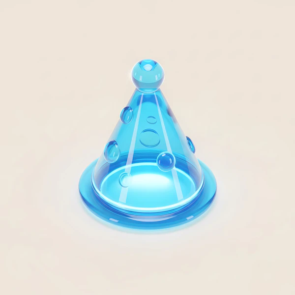 Translucent Blue Cone