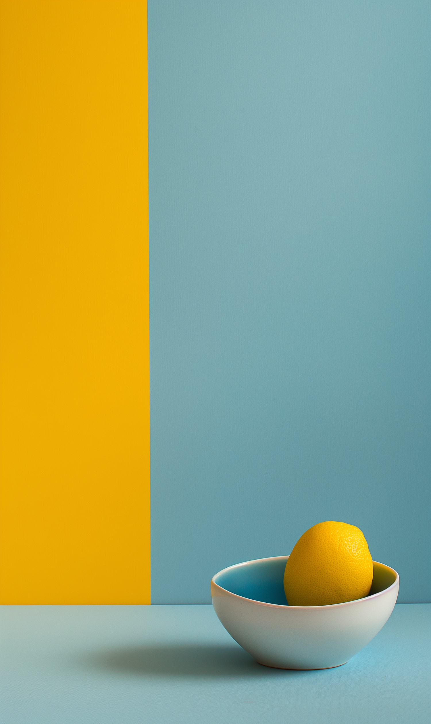 Bold Color Still-Life with Lemon