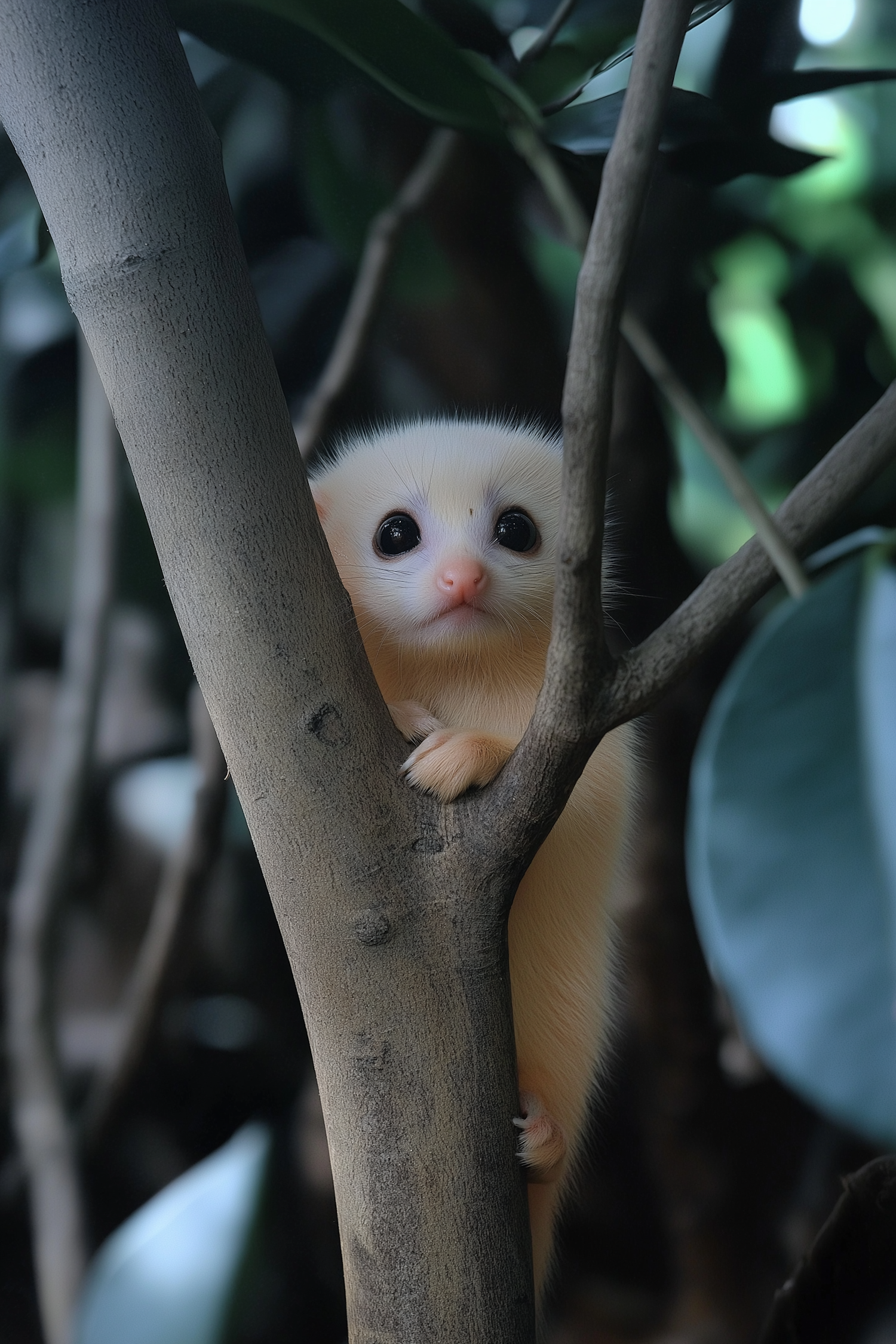 Curious Cream-Colored Animal