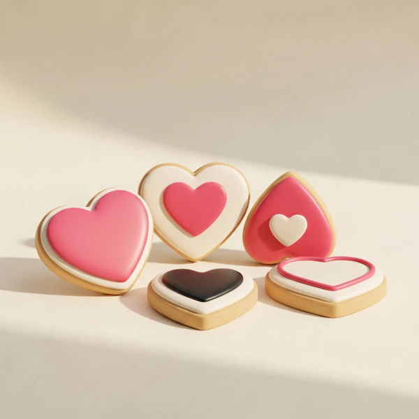 Heart-Shaped Cookies