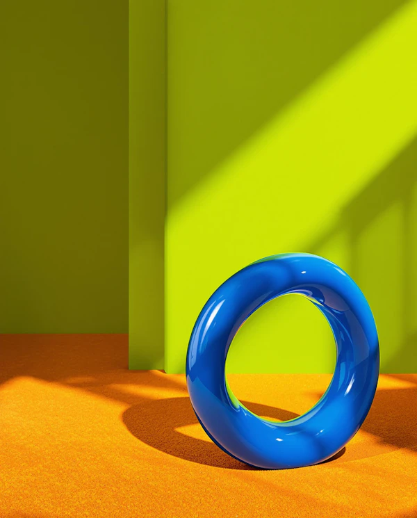 Glossy Blue Torus
