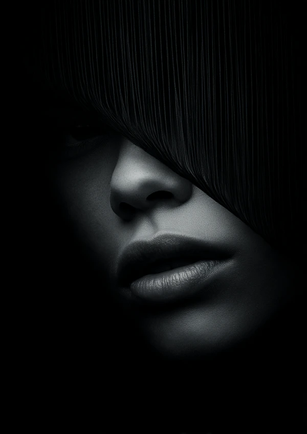 Dramatic Face Close-Up