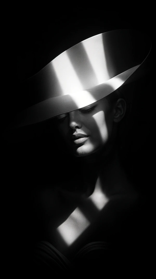 Elegant Black and White Portrait
