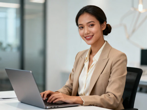 Professional Woman at Desk