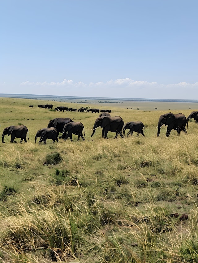 Elephants on the Savannah