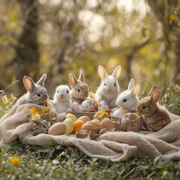 Easter Baby Rabbits