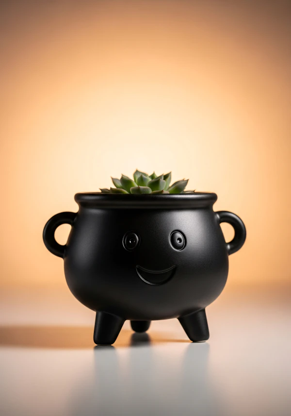 Smiling Succulent Pot