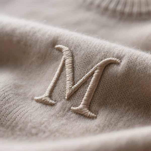 Embroidered Letter M