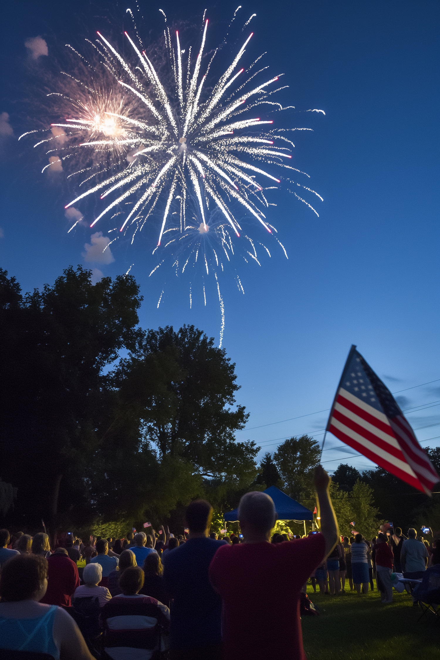 Patriotic Fireworks Celebration