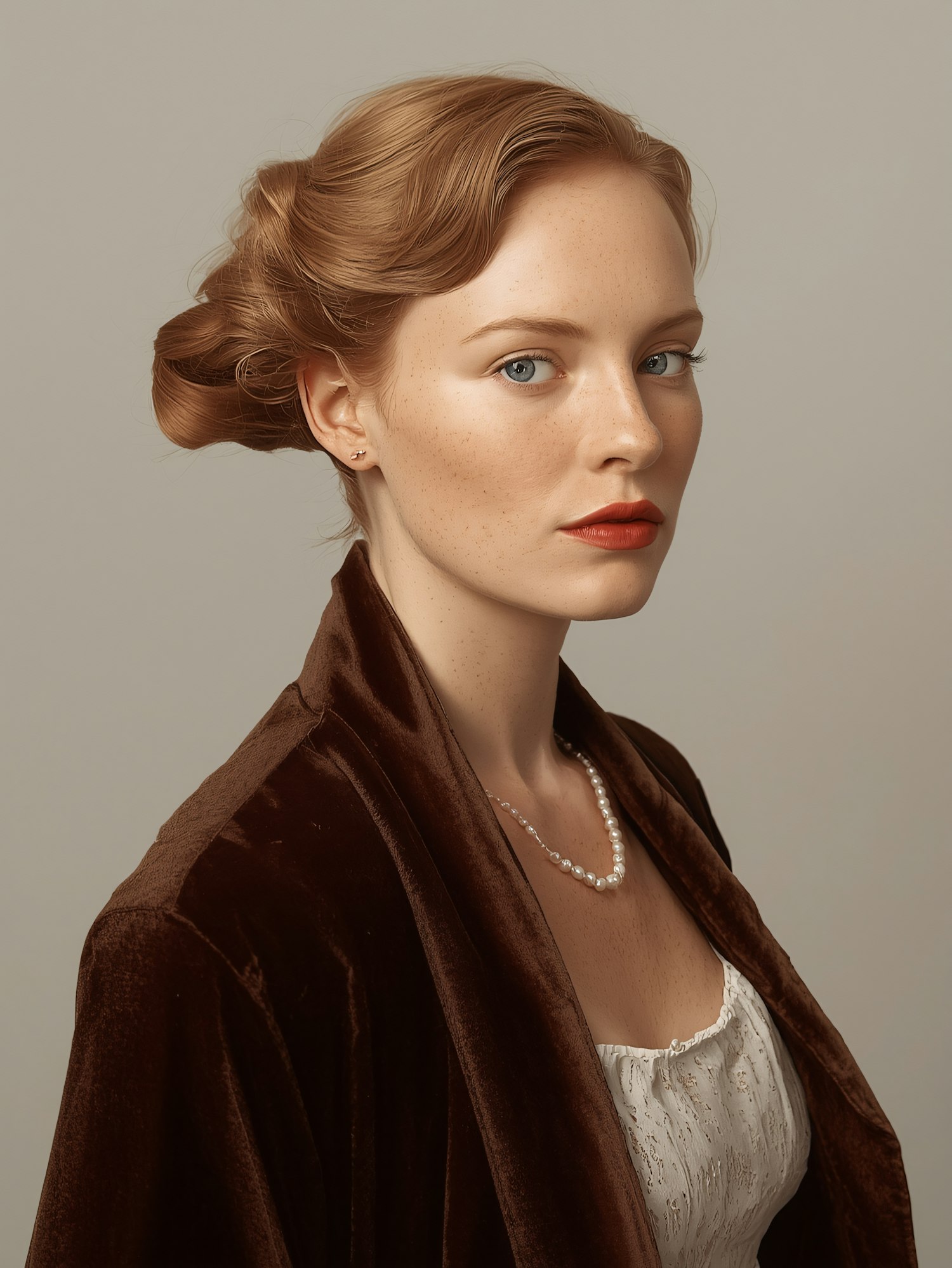 Elegant Redhead Portrait