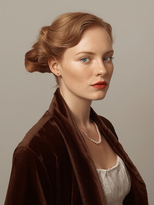 Elegant Redhead Portrait