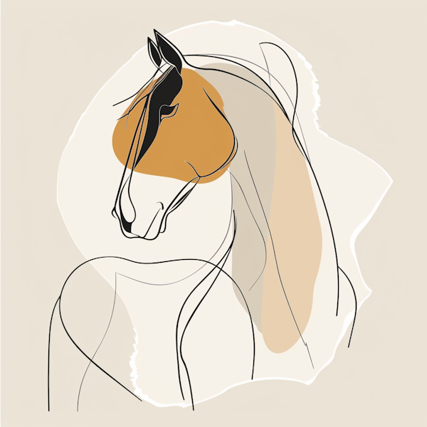 Stylized Illustration of a Horse