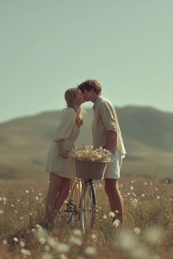 Romantic Meadow Scene