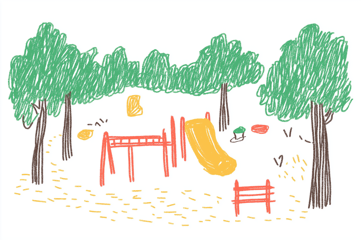 Playful Park Sketch