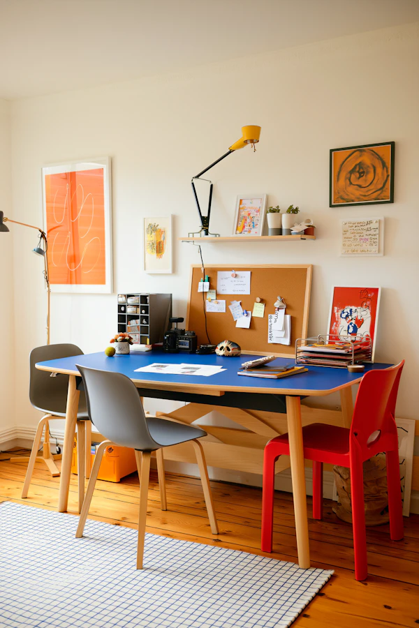 Cozy Vibrant Workspace