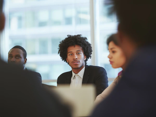 Professional Meeting Scene
