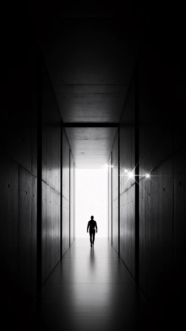 Silhouette in Corridor