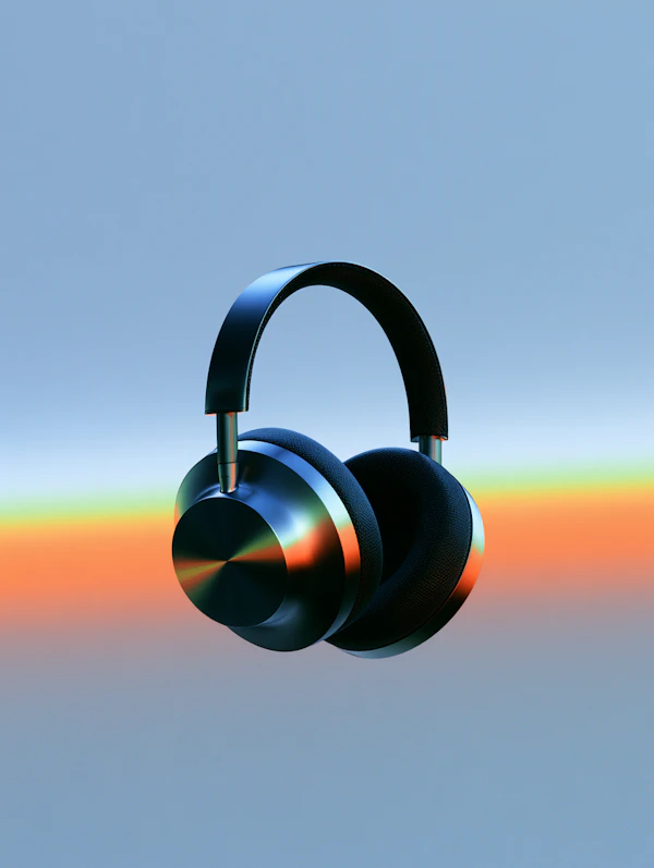 Modern Headphones Display