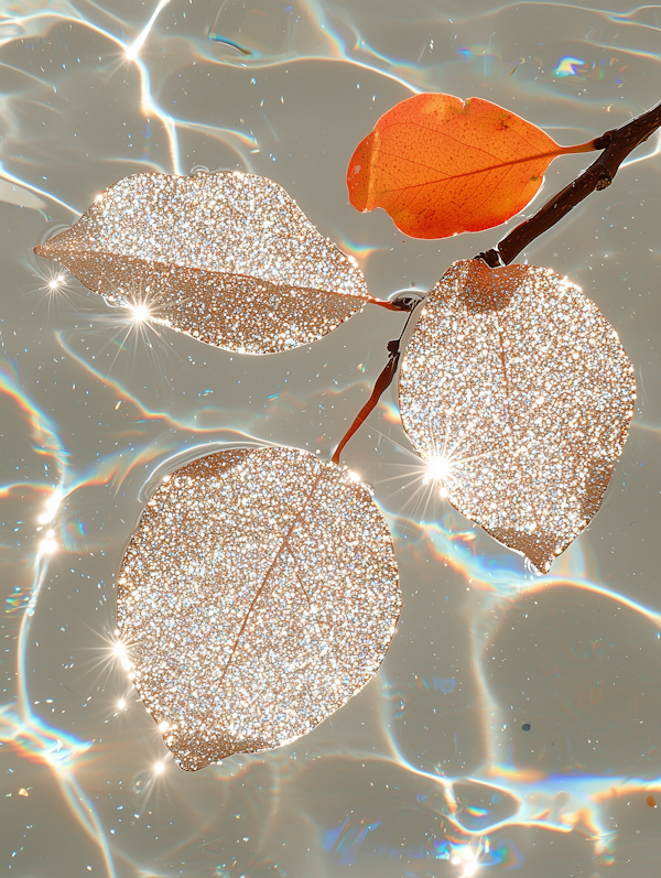 Ethereal Leaves on Water