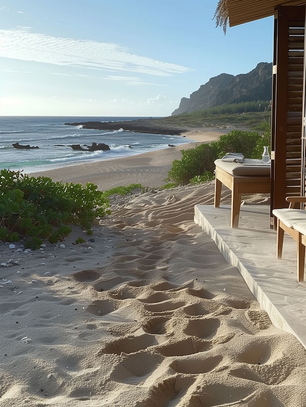 Serene Seaside Path