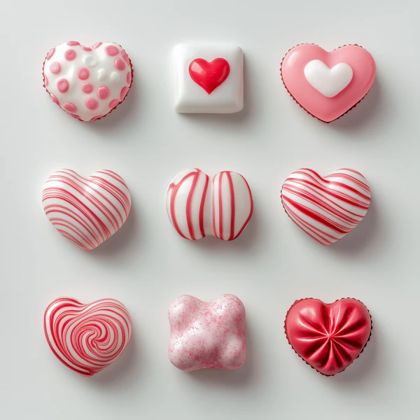 Heart-Shaped Candies