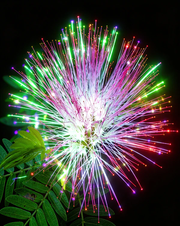 Mimosa Flower Close-Up