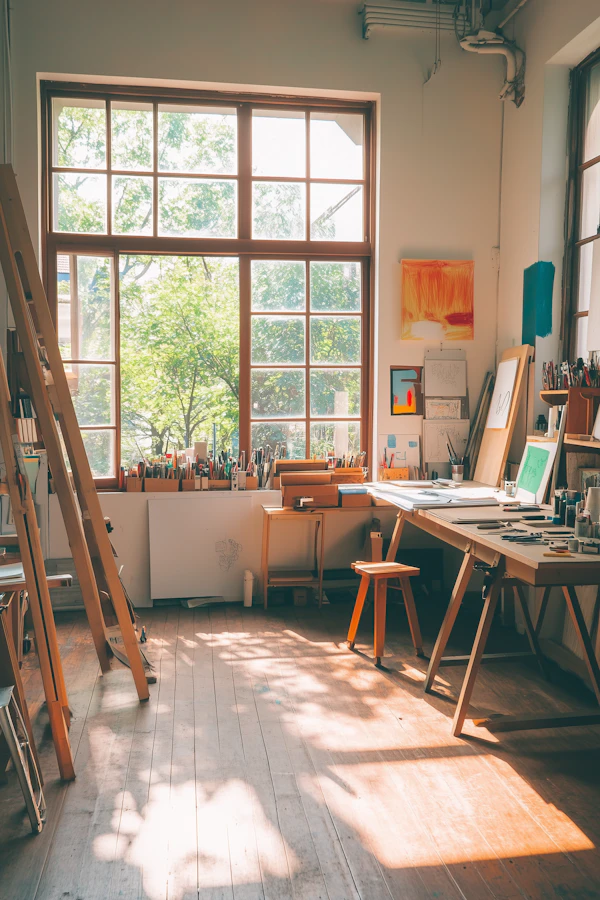 Sunlit Artist's Studio