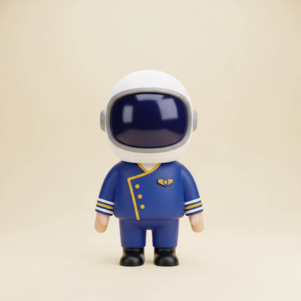Futuristic Pilot Figure