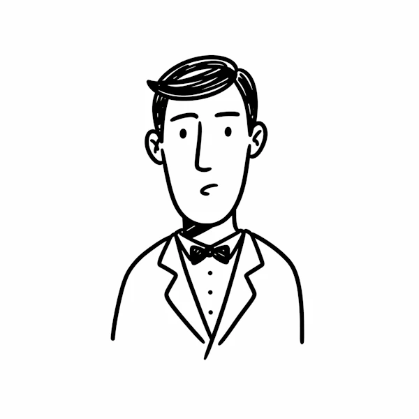 Minimalist Suit Drawing