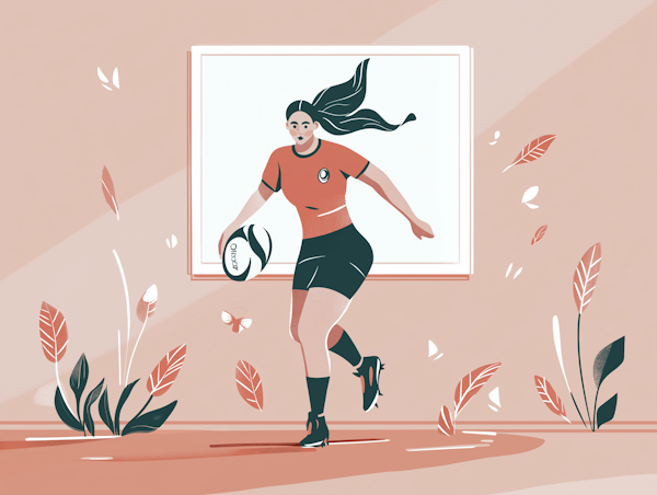 Dynamic Soccer Player Illustration