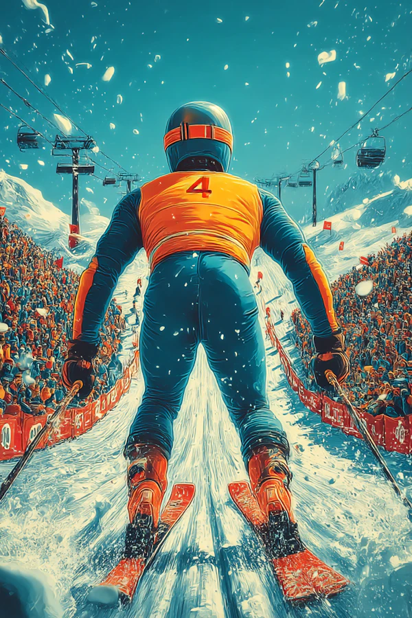 Skier at Starting Line