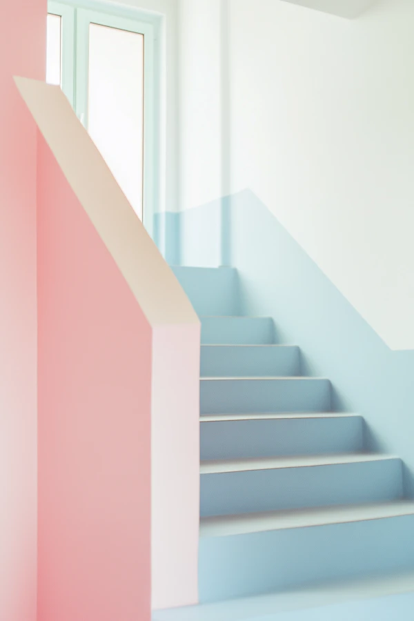 Pastel Staircase Design