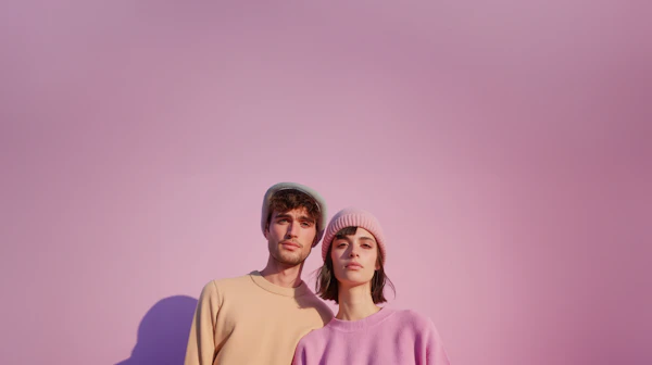 Serene Companionship in Pastel